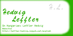 hedvig leffler business card